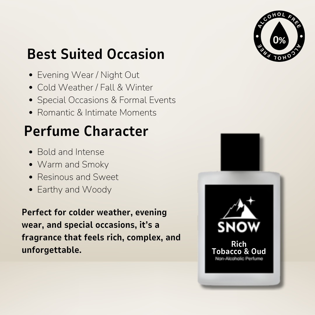 Rich Tobbacco & Oud - Alcohol-Free Perfume