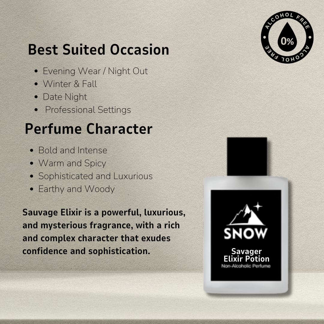 Savager Elixir Potion - Alcohol-Free Perfume